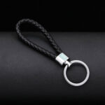 ميدالية جلد مضفر مخصصة لكتابة رقم الموبايل لمفاتيح المنزل والسيارة وشنط السفر بألوان مختلفة - الصورة 4