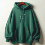 ⁦هودي "كايرو" اوفر سايز قطن للنساء باللون الاخضر⁩ - الصورة ⁦3⁩