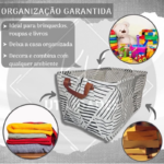 ⁦باسكت تخزين مقاوم للماء لحمل الملابس والالعاب قابلة للطي⁩ - الصورة ⁦5⁩