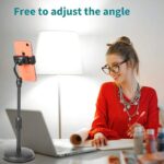 ⁦حامل موبايل مكتبي قابل للتعديل بدوران 360 درجة مناسب لجميع انواع الموبايلات⁩ - الصورة ⁦2⁩