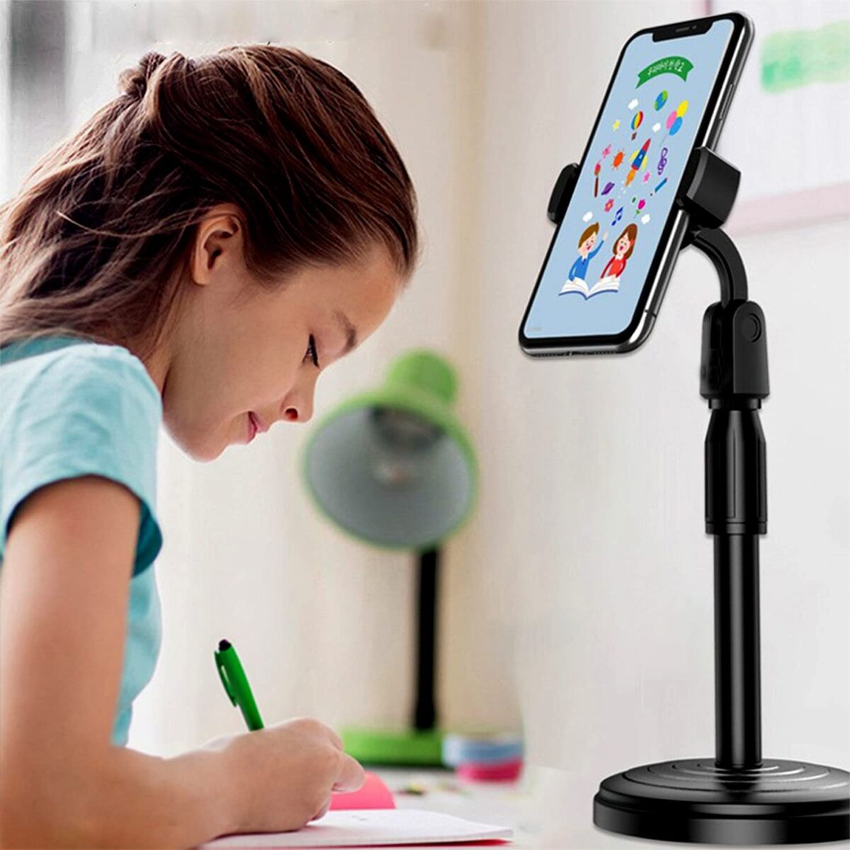 ⁦حامل موبايل مكتبي قابل للتعديل بدوران 360 درجة مناسب لجميع انواع الموبايلات⁩ - الصورة ⁦11⁩