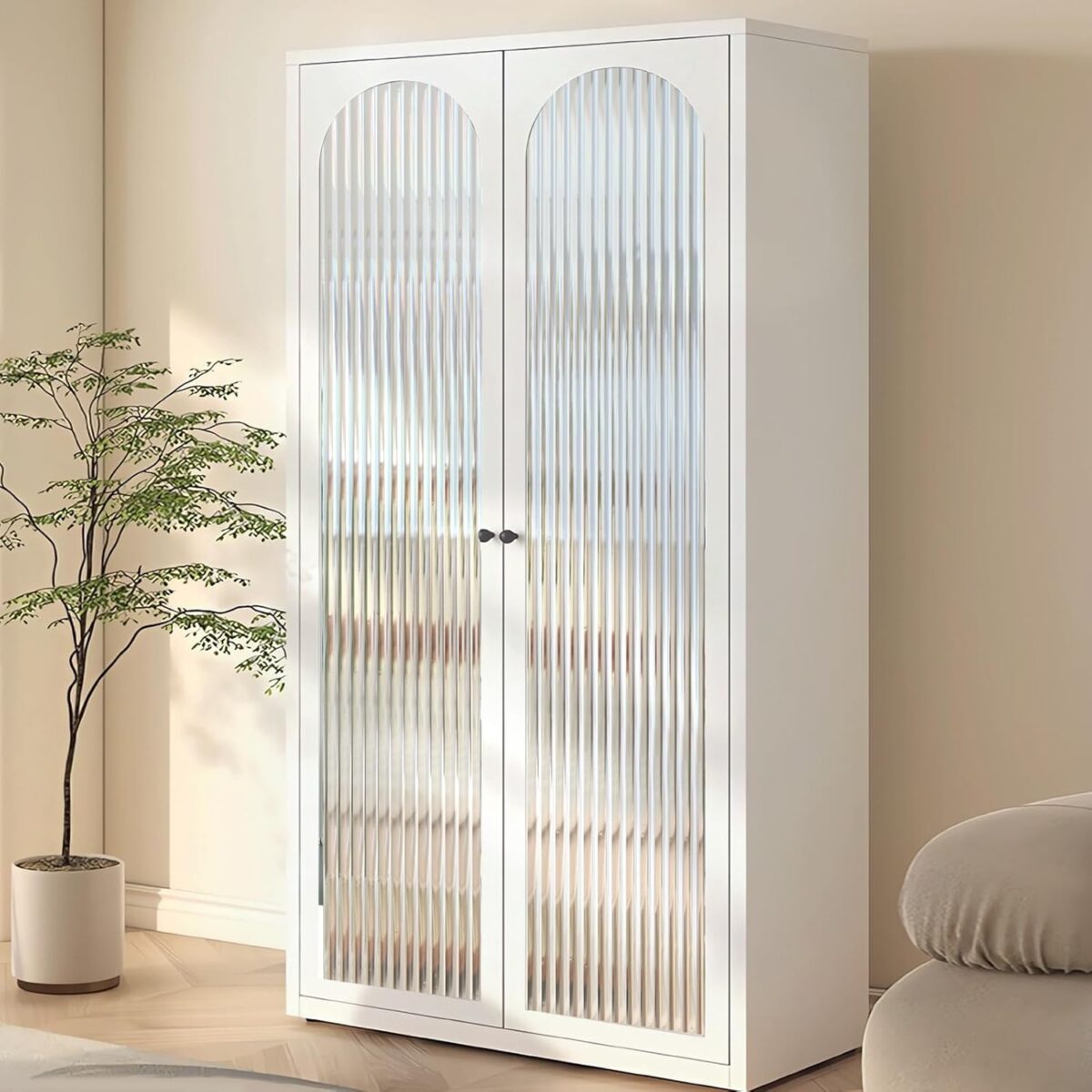 ⁦رول لاصق بتصميم مضلع لتزيين الزجاج والشبابيك 45 *200 سم⁩ - الصورة ⁦1⁩