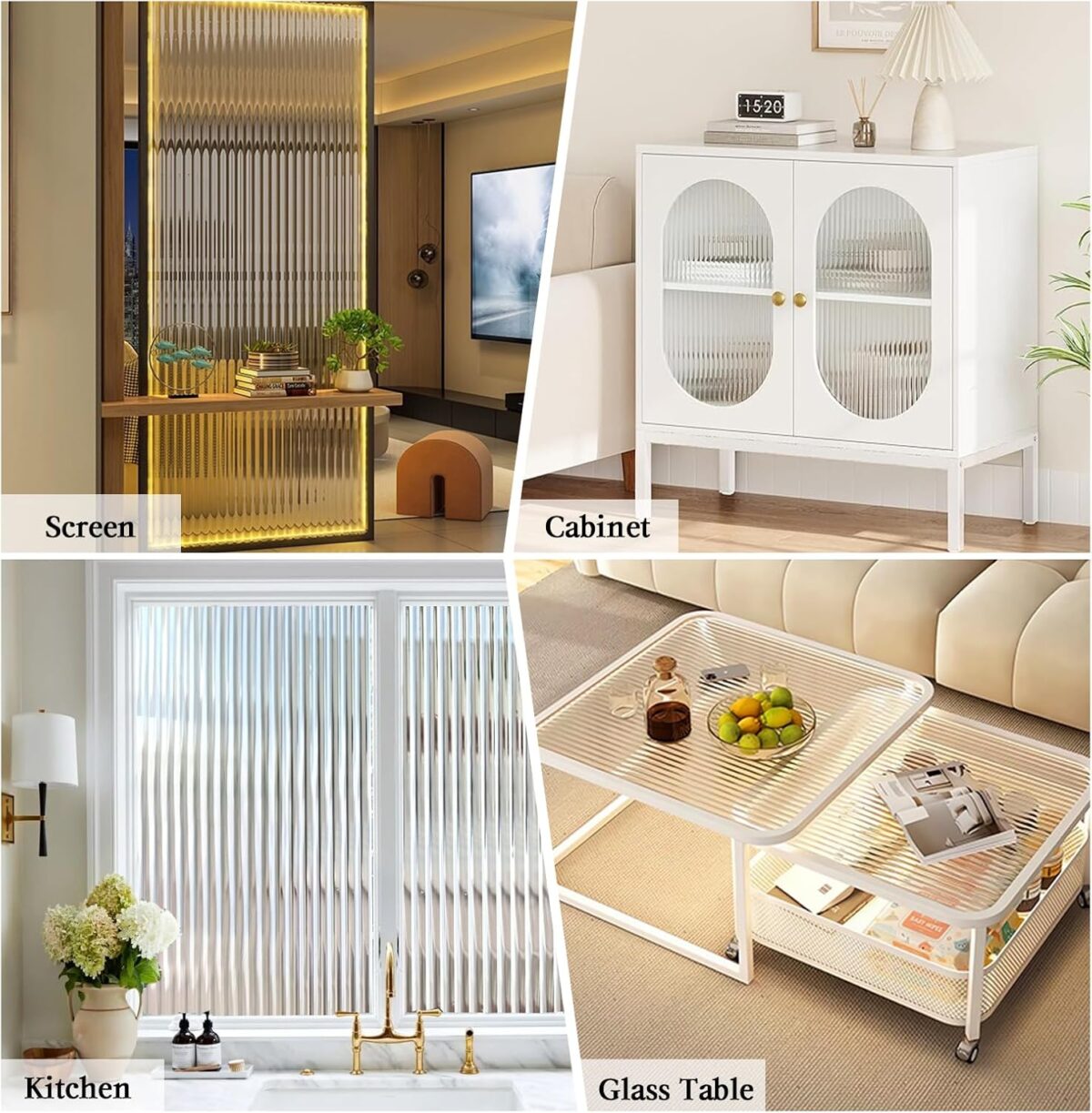 ⁦رول لاصق بتصميم مضلع لتزيين الزجاج والشبابيك 45 *200 سم⁩ - الصورة ⁦6⁩