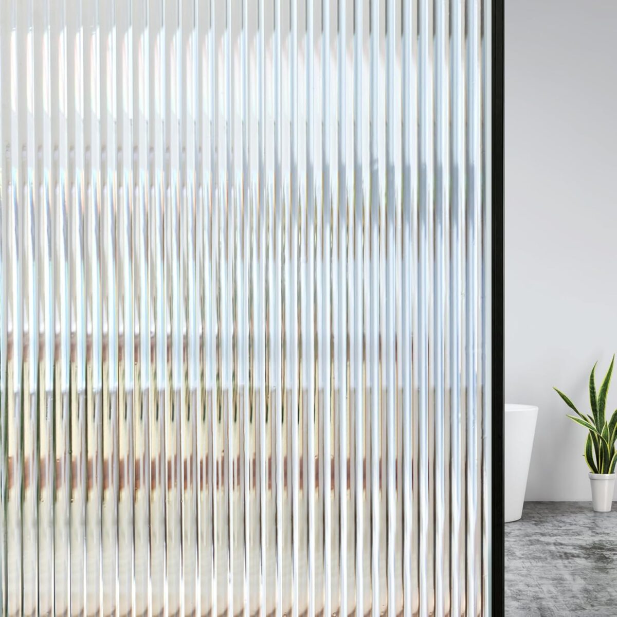 ⁦رول لاصق بتصميم مضلع لتزيين الزجاج والشبابيك 45 *200 سم⁩ - الصورة ⁦7⁩