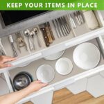 ⁦رول وتربوف مانع للانزلاق مقاس 45 × 150  سم للأرفف والأدراج قابل للقص⁩ - الصورة ⁦3⁩