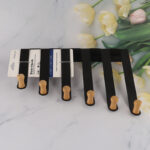 ⁦شماعة باب معدنية شكل بيانو 6 هوك لتعليق الملابس والفوط⁩ - الصورة ⁦3⁩