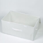 ⁦صندوق تخزين قابل للطي بغطاء مزدوج لتنظيم الملابس والبناطيل بيد لسهولة الحمل⁩ - الصورة ⁦2⁩