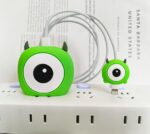 ⁦كفر حماية لشاحن وكابل الآيفون بتصميم كورتي البعبع _ قطعتين⁩ - الصورة ⁦2⁩