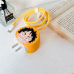 ⁦كفر حماية لشاحن وكابل وسلك الآيفون بتصميم لوفي _ قطعتين⁩ - الصورة ⁦9⁩