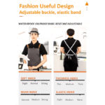 ⁦مريلة مطبخ وتربروف ب 3 جيب للحفاظ علي الملابس من المياه والزيوت⁩ - الصورة ⁦6⁩