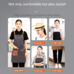 ⁦مريلة مطبخ وتربروف ب 3 جيب للحفاظ علي الملابس من المياه والزيوت⁩ - الصورة ⁦7⁩