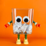 ⁦باسكت قمامة اكليريك بتصميم كرتوني مجسم  لغرف النوم و الاطفال⁩ - الصورة ⁦4⁩