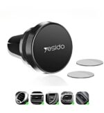 ⁦حامل موبايل مغناطيسي دوار للسيارة يثبت في فتحات التكييف⁩ - الصورة ⁦2⁩