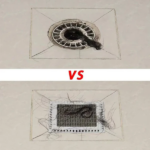 ⁦شريط شبكي لاصق قابل للقص لمنع انسداد البلاعات والبانيو - متر⁩ - الصورة ⁦4⁩