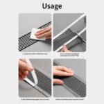 ⁦شريط شبكي لمنع انسداد البلاعات والبانيو والاحواض ذاتي اللصق وقابل للقص حسب الحاجه⁩ - الصورة ⁦4⁩