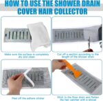 ⁦شريط شبكي لمنع انسداد البلاعات والبانيو والاحواض ذاتي اللصق وقابل للقص حسب الحاجه⁩ - الصورة ⁦9⁩