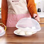 ⁦غطاء طعام الميكرويف بيد لتوزيع الحرارة بالتساوي والحفاظ على الميكرويف من الأتساخ⁩ - الصورة ⁦2⁩