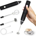 مضرب نسكافية يعمل بالشحن للحصول علي رغوة كريمية مثاليه مزود ب 2 رأس