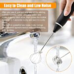 ⁦مضرب نسكافية يعمل بالشحن للحصول علي رغوة كريمية مثاليه مزود ب 2 رأس⁩ - الصورة ⁦3⁩