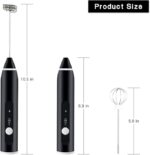 ⁦مضرب نسكافية يعمل بالشحن للحصول علي رغوة كريمية مثاليه مزود ب 2 رأس⁩ - الصورة ⁦8⁩