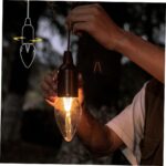 ⁦كشاف تخييم محمول شكل لمبة ب 3 مستويات اضاءة  - معلق قابل للشحن⁩ - الصورة ⁦2⁩