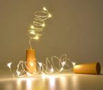 ليد ميني مقاس 2 متر بسلك نحاسي من الفلين قابل للتشكيل يعمل بالبطاريات