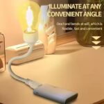 ⁦وناسة علي شكل لمبة بيد قابلة للتعديل مع منفذ يو اس بي للشحن⁩ - الصورة ⁦8⁩