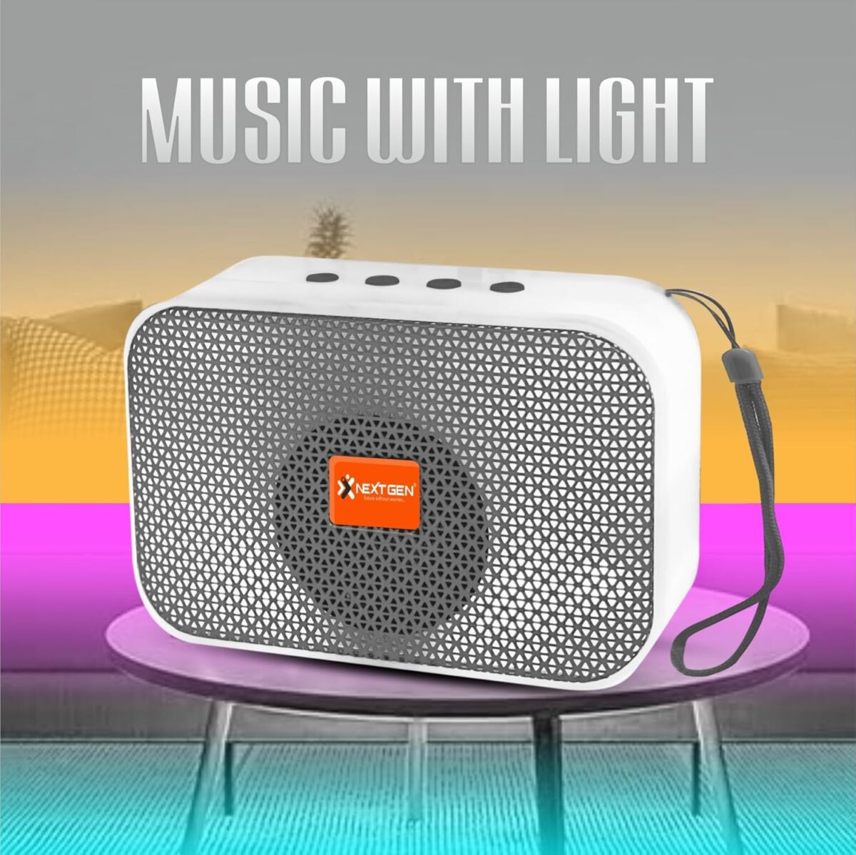 ⁦USB مكبر صوت ستيريو مع راديو - يعمل بالبلوتوث وشحن⁩ - الصورة ⁦4⁩