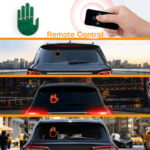 ⁦كف ليد مضيئ ب 3 اوضاع مختلفة مع ريموت للتحكم عن بعد للزجاج الخلفي  للسيارة⁩ - الصورة ⁦8⁩