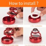 ⁦فواحة لتابلوه السيارة على شكل كرة بلورية مزدوجة الحلقات تعمل بالطاقة الشمسية⁩ - الصورة ⁦7⁩