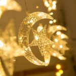 ⁦ستارة مضيئة هلال ونجوم 3.5 متر⁩ - الصورة ⁦2⁩