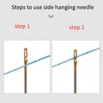 ⁦طقم ابر خياطة سهلة اللضم ب 3 احجام مختلفة واداة ازلة الغرز⁩ - الصورة ⁦8⁩