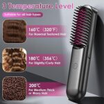 فرشة فرد الشعر لاسلكية ب 3 مستويات حراراة مختلفة بيو اس بي للشحن - الصورة 2