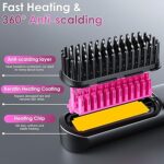 فرشة فرد الشعر لاسلكية ب 3 مستويات حراراة مختلفة بيو اس بي للشحن - الصورة 3