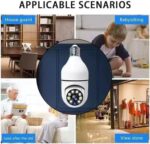 ⁦كاميرا مراقبة لاسلكية برؤية 360 درجة مع مخرج صوت ثنائي الاتجاه⁩ - الصورة ⁦4⁩