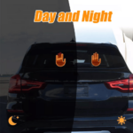 كف ليد مضيئ ب 3 اوضاع مختلفة مع ريموت للتحكم عن بعد للزجاج الخلفي  للسيارة