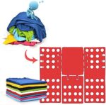 لوح طي لتطبيق الملابس والتيشيرتات وتنظيمها لتوفير المساحة داخل الدولاب