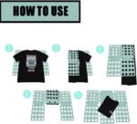 ⁦لوح طي لتطبيق الملابس والتيشيرتات وتنظيمها لتوفير المساحة داخل الدولاب⁩ - الصورة ⁦4⁩