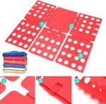 ⁦لوح طي لتطبيق الملابس والتيشيرتات وتنظيمها لتوفير المساحة داخل الدولاب⁩ - الصورة ⁦9⁩