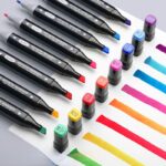 ⁦مجموعة اقلام ماركر 24 لون برؤوس مزدوجة  للرسم والتلوين⁩ - الصورة ⁦3⁩