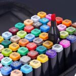 ⁦مجموعة اقلام ماركر 24 لون برؤوس مزدوجة  للرسم والتلوين⁩ - الصورة ⁦4⁩