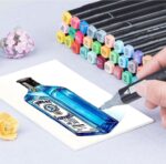 ⁦مجموعة اقلام ماركر 24 لون برؤوس مزدوجة  للرسم والتلوين⁩ - الصورة ⁦8⁩