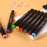 ⁦مجموعة اقلام ماركر 24 لون برؤوس مزدوجة  للرسم والتلوين⁩ - الصورة ⁦10⁩