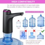 ⁦مضخة اتوماتيك لقارورة المياه بوصلة يو اس بي قابلة لإعادة الشحن⁩ - الصورة ⁦8⁩