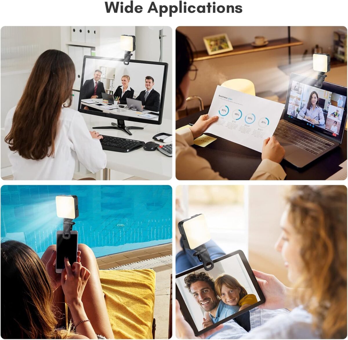 ⁦U80 Pro رينج لايت ميني بمشبك دوار واضاءة ار جي بي⁩ - الصورة ⁦7⁩
