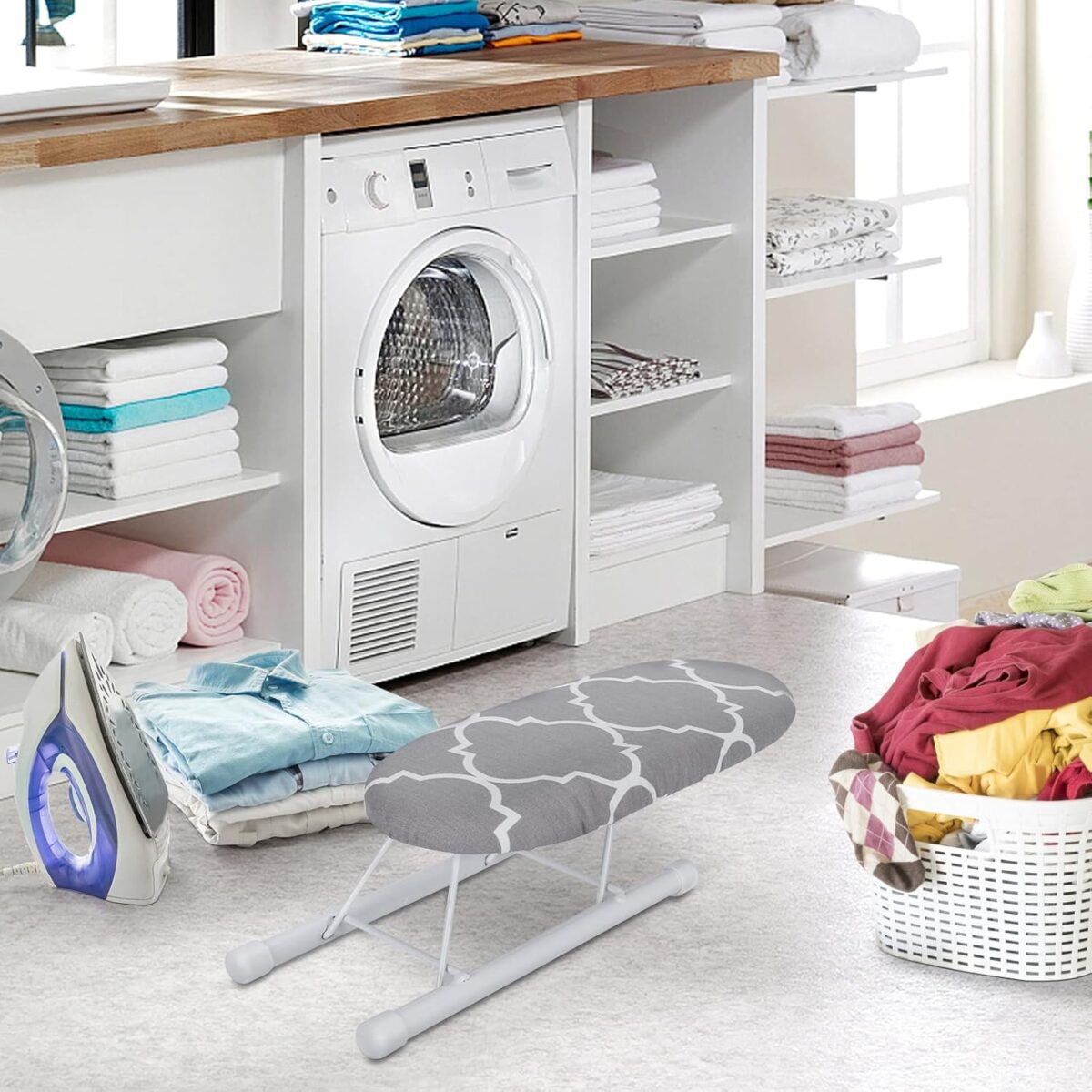 ⁦استاند مكواه ميني قابلة للطي لكوي الاكمام والياقات وحمل المكواه 26 سم⁩ - الصورة ⁦4⁩