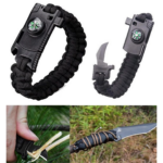 ⁦اسورة بوصلة للسفر والتخييم مدمجة بجزء قطع للاحبال للطوارئ⁩ - الصورة ⁦2⁩