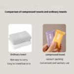 ⁦باكت فوط مضغوطة 14 قطعة للأستخدام مرة واحدة لوقت السفر⁩ - الصورة ⁦6⁩