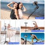 ⁦ترايبود ديجيتال ثلاثي القوائم مع كاميرا سينسور للتصوير عن بعد للبث المباشر والمحتوي - 180 سم⁩ - الصورة ⁦4⁩