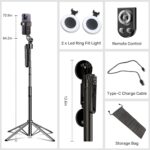 ⁦ترايبود ديجيتال ثلاثي القوائم مع كاميرا سينسور للتصوير عن بعد للبث المباشر والمحتوي - 180 سم⁩ - الصورة ⁦9⁩